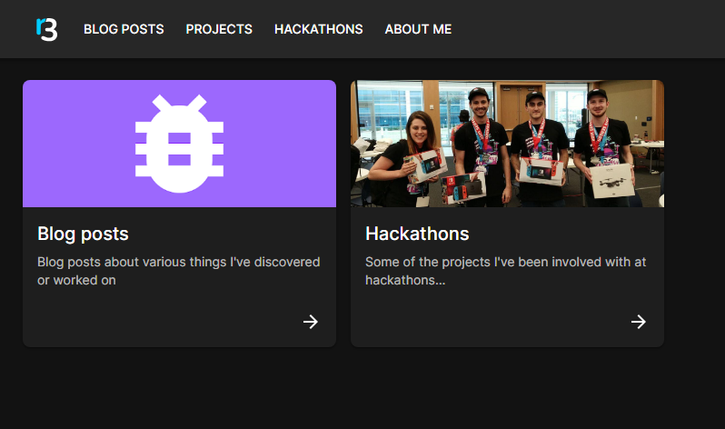 a cropped screenshot of the homepage of r3pwn.com